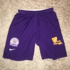 LSU football Citrus bowl workout shorts